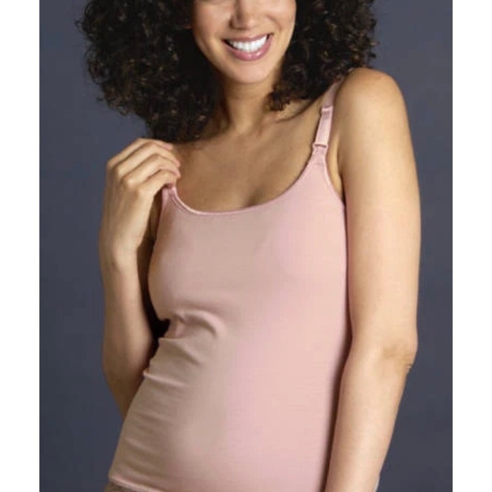 Glamourmom Nursing‎ Bra Top DUSTY ROSE SIZE LARGE